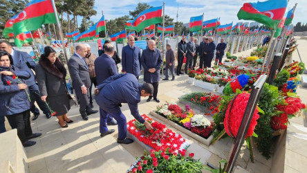 Suraxanı Rayon İcra Hakimiyyətinin təşkilatçılığı ilə şəhid Şirinov Polad Seyran oğlunun 40 mərasimi  keçirilib.