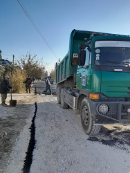 Hövsan qəsəbəsi, Oktay Şabanov küçəsində asfalt örtüyü salınır