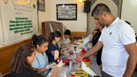 Suraxanı rayonu Qaraçuxur qəsəbəsində qanvermə aksiyası keçirilib