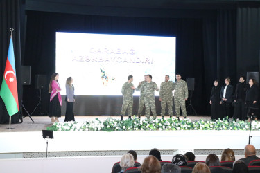 Suraxanıda “Zəfər Bayrağı altında yeni-yeni zəfərlərə doğru” adlı tədbir keçirilib