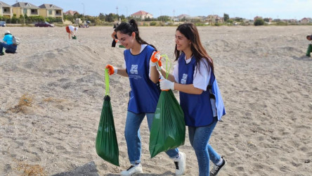 Növbəti dəfə Hövasan qəsəbəsinin Xəzər  dənizi sahilində ümumrespublika təmizlik aksiyası  keçirilib