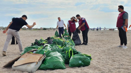 Növbəti dəfə Hövasan qəsəbəsinin Xəzər  dənizi sahilində ümumrespublika təmizlik aksiyası  keçirilib