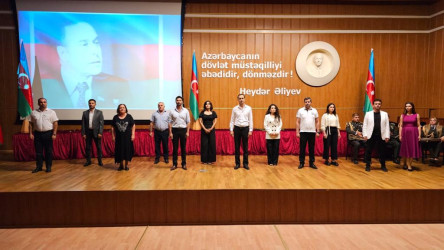 “26 iyun - Azərbaycan Respublikasının Silahlı Qüvvələri günü”münasibətilə “Azərbaycan ordusu Heydər Əliyev zəkasının işığında” adlı təntənəli tədbir keçirilib