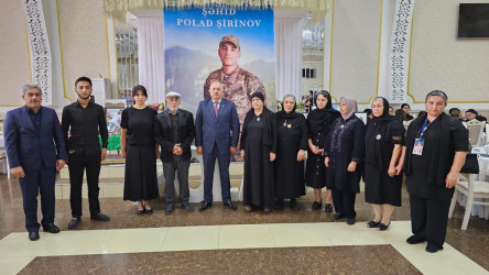 Şəhid olmuş qəhrəmanımız  Şirinov Polad Seyran oğlunun il mərasimi keçirilib