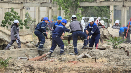 FHN-in təşkilatçılığı ilə Suraxanı rayonunda kompleks mülki müdafiə təlimi keçirilib