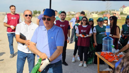 Növbəti dəfə Hövasan qəsəbəsinin Xəzər  dənizi sahilində ümumrespublika təmizlik aksiyası  keçirilib