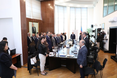 Suraxanı Rayon İcra Hakimiyyətində 28 May – Müstəqillik Gününə həsr edilmiş dəyirmi masa keçirilib