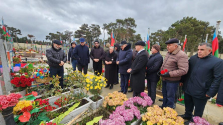 Suraxanıda Vətən müharibəsinin şəhidi Cəsarət Səfərovun xatirəsi ehtiramla anılıb