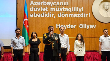 “26 iyun - Azərbaycan Respublikasının Silahlı Qüvvələri günü”münasibətilə “Azərbaycan ordusu Heydər Əliyev zəkasının işığında” adlı təntənəli tədbir keçirilib