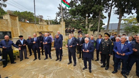 Şəhid olmuş qəhrəmanımız Həsənov İbrahim Şöhrət oğlunun il mərasimi keçirilib