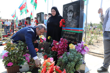 Senyabrın 26-da "27 sentyabr - Anım Günü" ilə əlaqədar Suraxanı rayonu, Yeni Suraxanı qəsəbə qəbiristanlığındakı Şəhidlər Xiyabanında Şəhidlərin məzarı ziyarət olununaraq gül dəstələri düzülüb, onların əziz xatirəsi ehtiramla yad edilərək dualar oxunub.