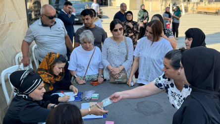 Suraxanı rayonu Qaraçuxur qəsəbəsində qanvermə aksiyası keçirilib