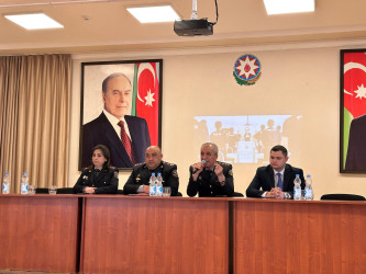 Suraxanı rayonunda növbəti dəfə narkomaniya ilə mübarizə mövzusunda maarifləndirici tədbir Qaraçuxur qəsəbəsi, S.Bəhlulzadə adına Xarici Dillər Təmayüllü Gimnaziyada təşkil olunub