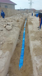 Suraxanı rayonunda su təchizatı və kanalizasiya infrastrukturunun yenidən  qurulması işləri davam etdirilir.