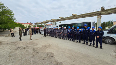 FHN-in təşkilatçılığı ilə Suraxanı rayonunda kompleks mülki müdafiə təlimi keçirilib