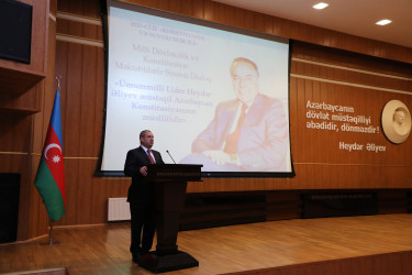 Suraxanıda “Ümummilli Lider Heydər Əliyev müstəqil Azərbaycan Konstitusiyasının müəllifidir” mövzusunda maarifləndirici tədbir keçirilib