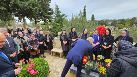 Şəhid olmuş qəhrəmanımız Həsənov İbrahim Şöhrət oğlunun il mərasimi keçirilib