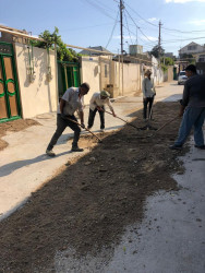 Suraxanı Rayon İcra Hakimiyyətinin təşəbbüsü ilə Bakı Abadlıq Xidməti MMC tərəfindən şəhidimizin doğulub boya-başa çatdığı ünvanın yerləşdiyi küçə asfaltlandı