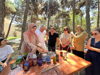 Şəhid ailə üzvləri, əlilliyi olan müharibə iştirakçıları və digər əlilliyi olan şəxslər üçün "Psixoloji qrup terapiyası -Ebru sənəti masterklası" keçirilib