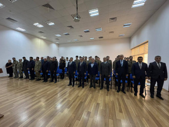 Suraxanı Gənclər evində Vətən müharibəsində qazanılmış Zəfərin 5-ci ildönümü ərəfəsində müharibə iştirakçılarının gənclərlə görüşü təşkil olunub