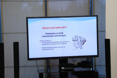 Fevralın 24-də Suraxanı Rayon İcra Hakimiyyətində “Dövlət qulluğunda korrupsiyaya qarşı mübarizə və etik davranış qaydalarının praktiki tətbiqi məsələləri” mövzusunda təlim təşkil olunub