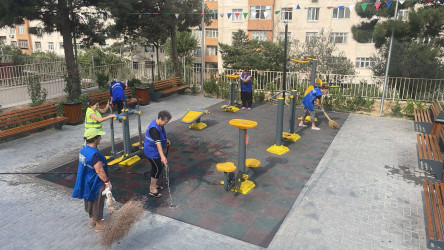 Suraxanı rayonunda iməcilik və abadlıq işləri davam edir