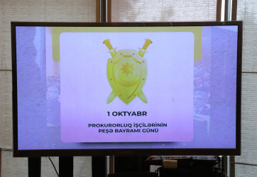 Prokurorluq işçilərinin peşə bayramı günü Suraxanı rayonunda qeyd olunub.