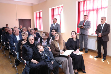 Suraxanı Rayon İcra Hakimiyyətinin başçısı Adil Əliyevin vətəndaşlarla növbəti səyyar görüşü aprelin 22-də Hövsan qəsəbəsində yerləşən 281 saylı tam orta ümumtəhsil məktəbində keçirilib