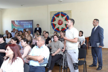 İyulun 22-də RİH başçısı Adil Əliyev 76 nömrəli tam orta ümumtəhsil məktəbdə Hövsan qəsəbə sakinləri ilə görüşüb