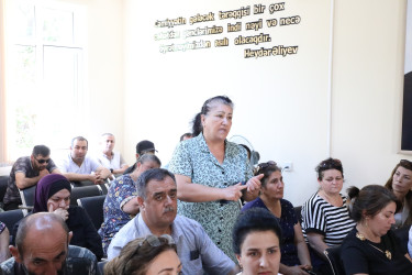 Suraxanı Rayon İcra Hakimiyyətinin başçısı Adil Əliyev avqust ayının 1-də növbəti səyyar görüş keçirib