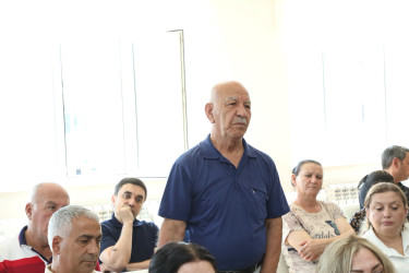 Suraxanı Rayon İcra Hakimiyyətinin başçısı Adil Əliyevin vətəndaşlarla növbəti səyyar görüşü sentyabrın 16-da Yeni Suraxanı qəsəbəsində yerləşən 101 saylı tam orta ümumtəhsil məktəbində keçirilib