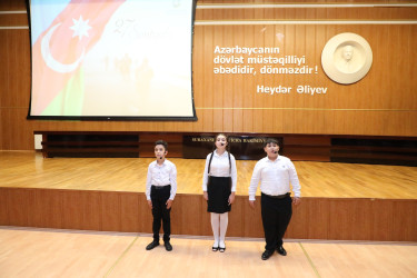 Suraxanı Rayon İcra Hakimiyyətinin təşkilatçılığı ilə 27 sentyabr Anım Günü münasibətilə tədbir keçirilib