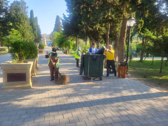 Suraxanı rayonunda iməcilik və abadlıq işləri davam edir