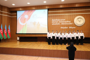 Suraxanı Rayon İcra Hakimiyyətinin təşkilatçılığı ilə 27 sentyabr Anım Günü münasibətilə tədbir keçirilib