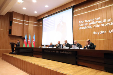 Oktyabrın 15-də Suraxanı Rayon İcra Hakimiyyətində Azərbaycan Respublikasının Prezidenti cənab İlham Əliyevin Yeni Azərbaycan Partiyasının VIII Qurultayındakı nitqindən irəli gələn vəzifələrə  həsr olunmuş müşavirə keçirilib