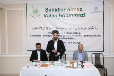 Fatimeyi-Zəhra məscidində 27 sentyabr – Anım günü ilə əlaqədar ehsan süfrəsi açılıb