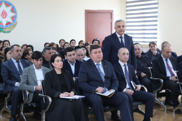 Suraxanı Rayon İcra Hakimiyyətinin başçısı Adil Əliyevin vətəndaşlarla növbəti səyyar görüşü martın 13-də Hövsan qəsəbəsində yerləşən 270 saylı tam orta ümumtəhsil məktəbində keçirilib