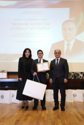 Suraxanıda “Heydər Əliyev və Azərbaycan tarixi” referat-yazı müsabiqəsinin rayon mərhələsinin yekunlarına həsr olunmuş elmi-praktik konfrans keçirilib