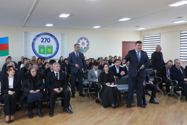 Suraxanı Rayon İcra Hakimiyyətinin başçısı Adil Əliyevin vətəndaşlarla növbəti səyyar görüşü martın 13-də Hövsan qəsəbəsində yerləşən 270 saylı tam orta ümumtəhsil məktəbində keçirilib