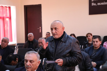 Suraxanı Rayon İcra Hakimiyyətinin başçısı Adil Əliyevin vətəndaşlarla növbəti səyyar görüşü aprelin 22-də Hövsan qəsəbəsində yerləşən 281 saylı tam orta ümumtəhsil məktəbində keçirilib