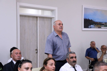 İyulun 16-da Suraxanı Rayon İcra Hakimiyyətinin başçısı Adil Əliyevin vətəndaşlarla növbəti səyyar görüşü keçirilib