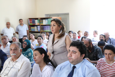 Suraxanı Rayon İcra Hakimiyyətinin başçısı Adil Əliyev avqust ayının 1-də növbəti səyyar görüş keçirib