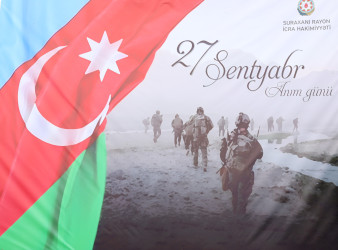 Suraxanıda 27 Sentyabr - Anım Gününə həsr olunmuş ağacəkmə aksiyası keçirilib