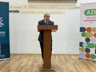 Suraxanı Gənclər evində Vətən müharibəsində qazanılmış Zəfərin 5-ci ildönümü ərəfəsində müharibə iştirakçılarının gənclərlə görüşü təşkil olunub