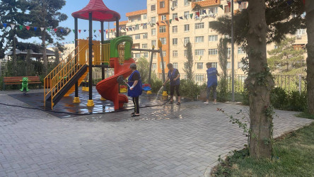 Suraxanı rayonunda iməcilik və abadlıq işləri davam edir