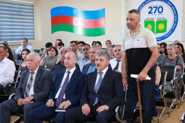 Suraxanı Rayon İcra Hakimiyyətinin başçısı Adil Əliyev avqust ayının 26-da  Hövsan qəsəbəsində növbəti səyyar görüş keçirib