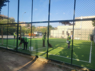 Suraxanı rayonunda iməcilik və abadlıq işləri davam edir