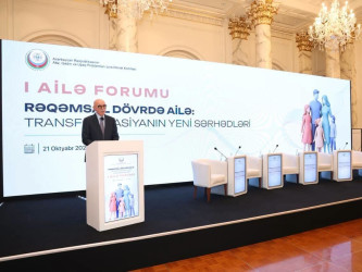 Ailə, Qadın və Uşaq Problemləri üzrə Dövlət Komitəsinin təşkilatçılığı ilə “Rəqəmsal dövrdə ailə: transformasiyanın yeni sərhədləri” mövzusunda keçirirlən I Ailə Forumunda Suraxanı rayonunun da nümunəvi ailələri iştirak ediblər