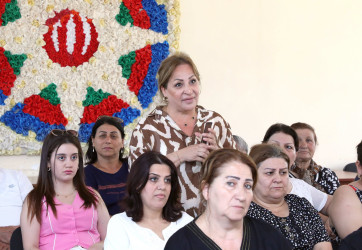 İyulun 22-də RİH başçısı Adil Əliyev 76 nömrəli tam orta ümumtəhsil məktəbdə Hövsan qəsəbə sakinləri ilə görüşüb