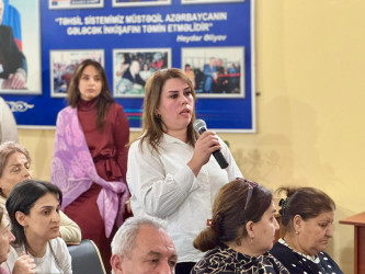 Dekabrın 19-da Suraxanı Rayon İcra Hakimiyyətinin başçısı Adil Əliyev 114 №-li tam orta məktəbdə Əmircan qəsəbə sakinləri ilə görüş keçirib